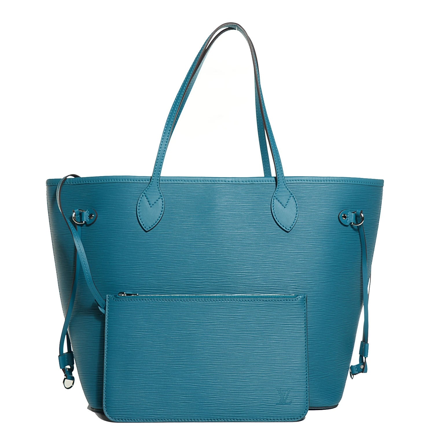Louis Vuitton Epi Neverfull MM Cyan 2 of 9