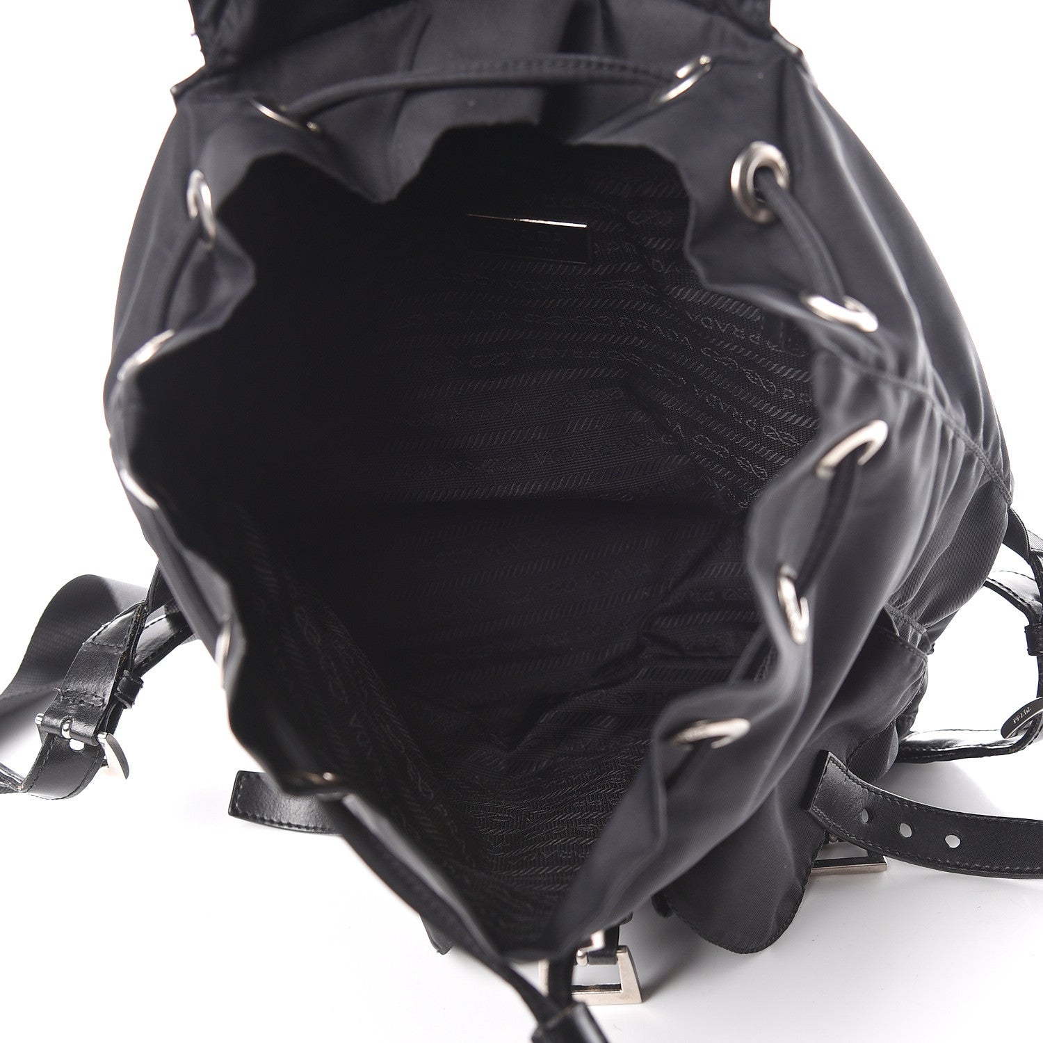 Prada Tessuto Nylon Vela Small Backpack Black 5 of 9