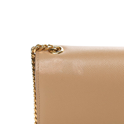 Saint Laurent Grain De Poudre Small Monogram Kate Satchel Nude Powder 8 of 11