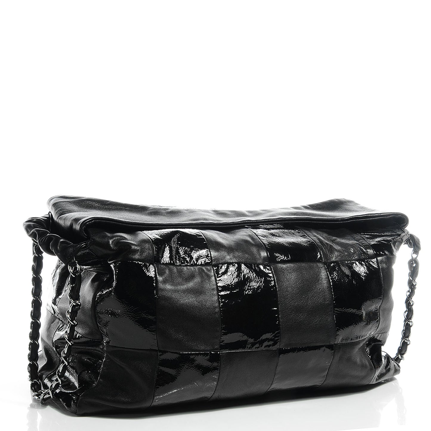 Patent Patchwork Brooklyn Hobo Black