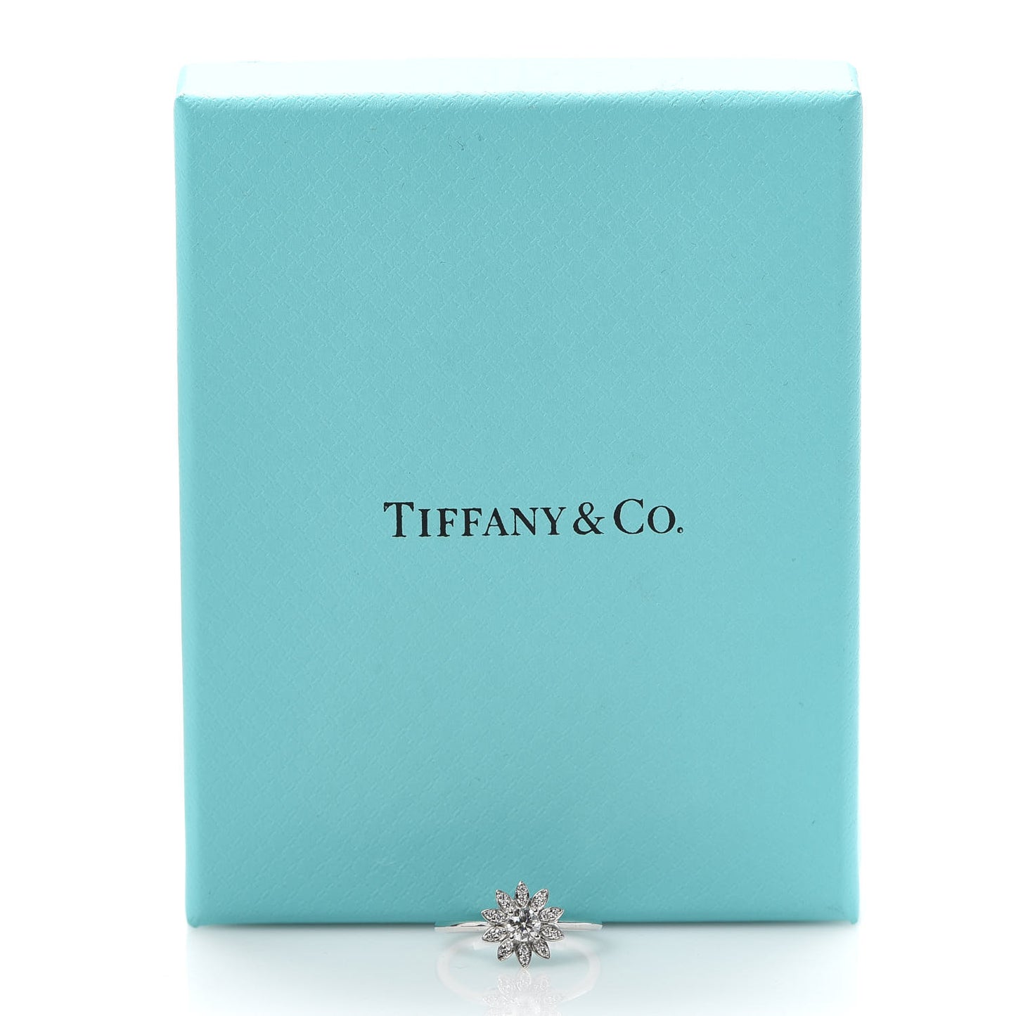 Platinum Diamond Enchant Garden Flower Ring 49 5