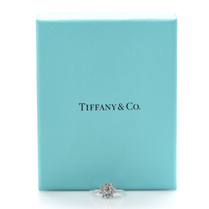 Tiffany Platinum Diamond Enchant Garden Flower Ring 49 5 6 of 6