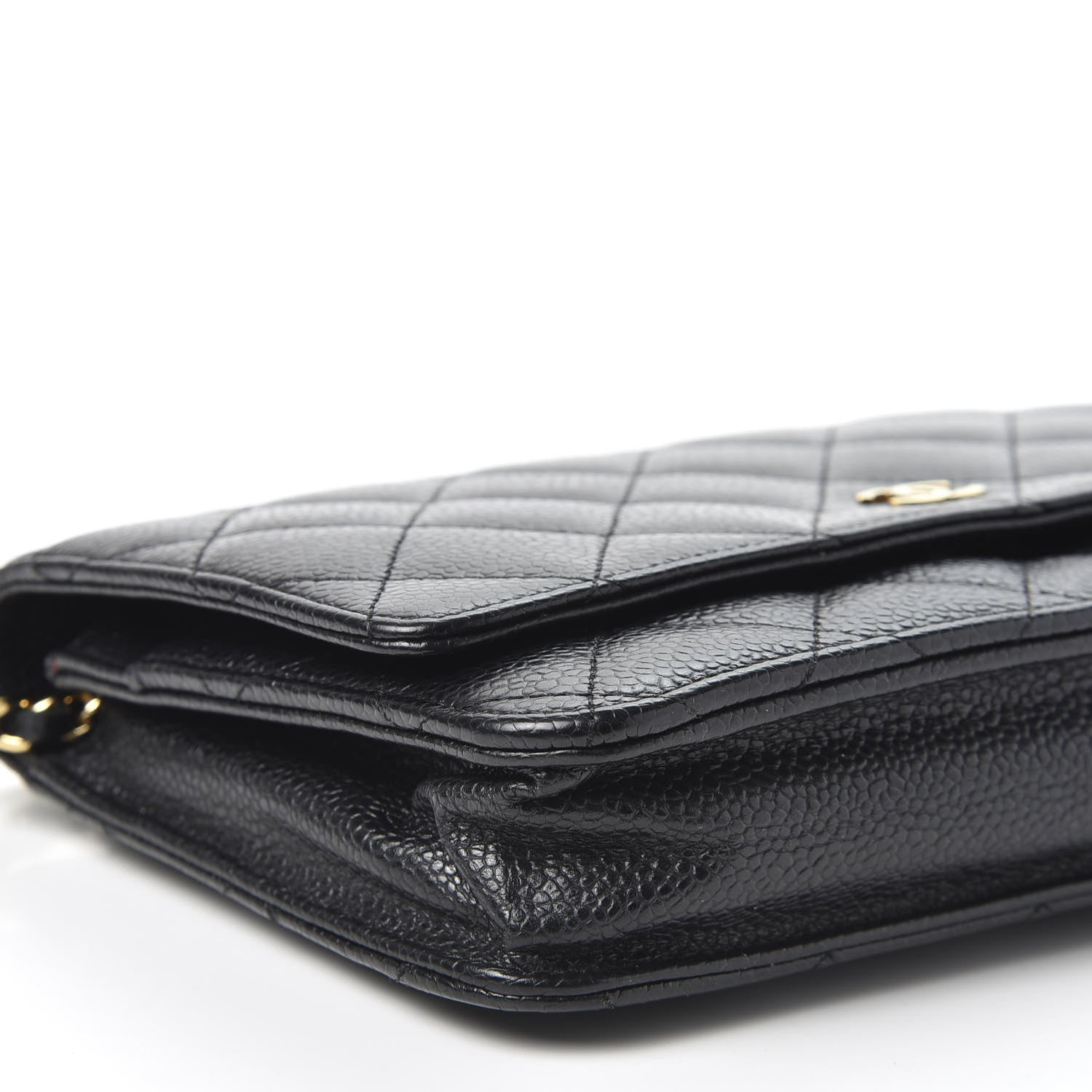 Chanel Caviar Quilted Wallet On Chain WOC Black 5 of 9