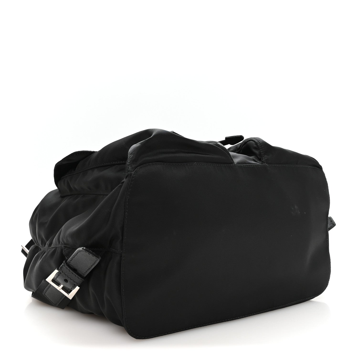 Prada Tessuto Nylon Saffiano Medium Backpack Black 3 of 11
