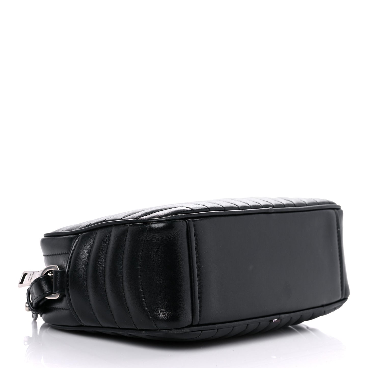 Soft Calfskin Diagramme Crossbody Bag Black