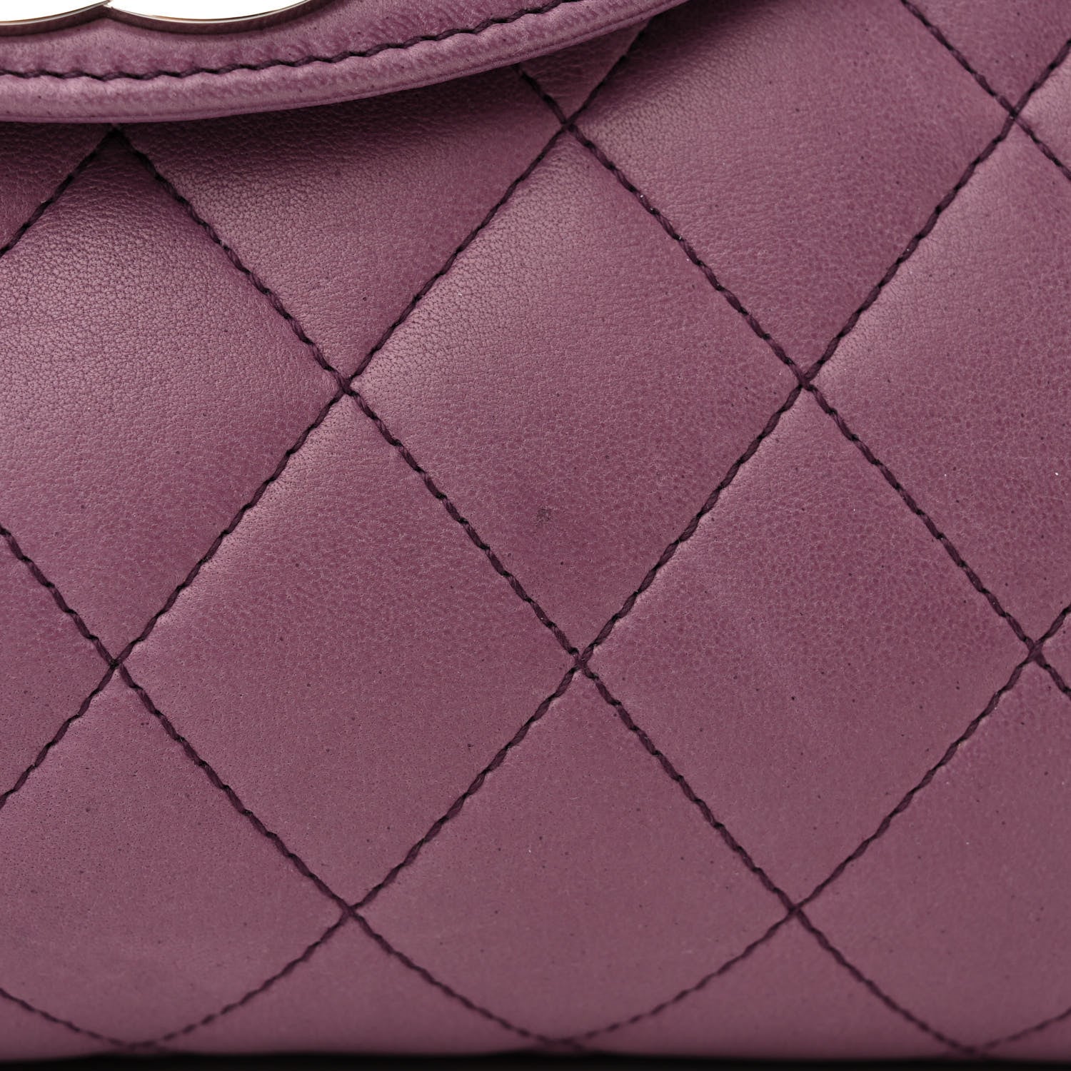 Chanel Lambskin Quilted CC Flap Light Purple 13 of 14