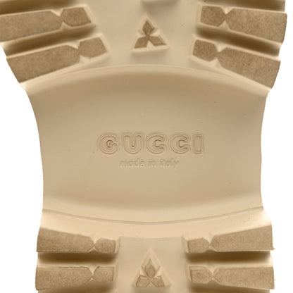 Gucci Rubber GG Monogram Perforated Elea Platform 55mm Lug Sole Sandals 37 Mystic White 7 of 13