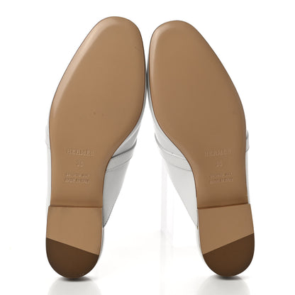 Hermes Calfskin Oz Mules 36 White 5 of 8