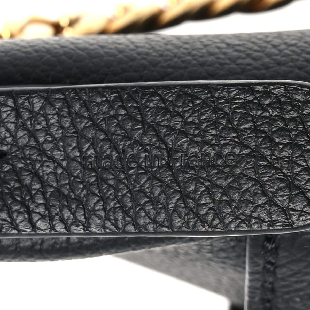 Calfskin Lock and Walk Bucket Black