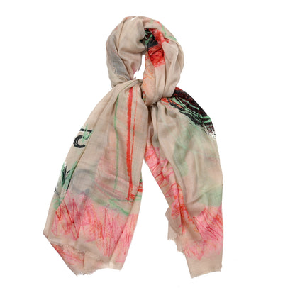 Chanel Cashmere No. 5 Scarf Multicolor 2 of 5