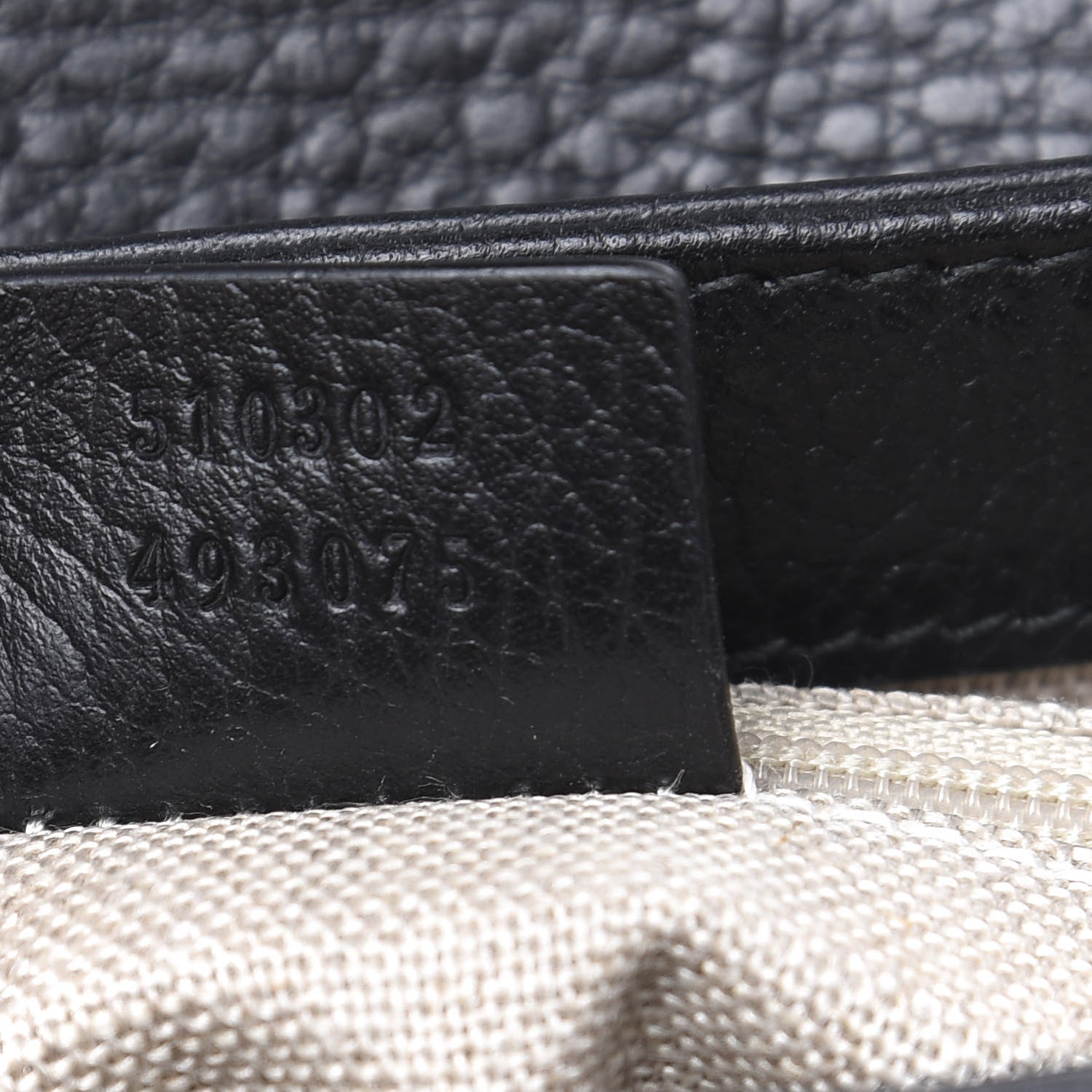 Gucci Dollar Calfskin Interlocking G Top Handle Shoulder Bag Black 6 of 8