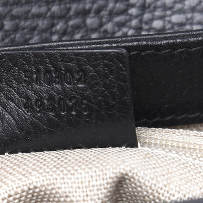 Gucci Dollar Calfskin Interlocking G Top Handle Shoulder Bag Black 6 of 8