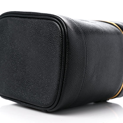 Chanel Caviar Vanity Cosmetic Case Black 10 of 10