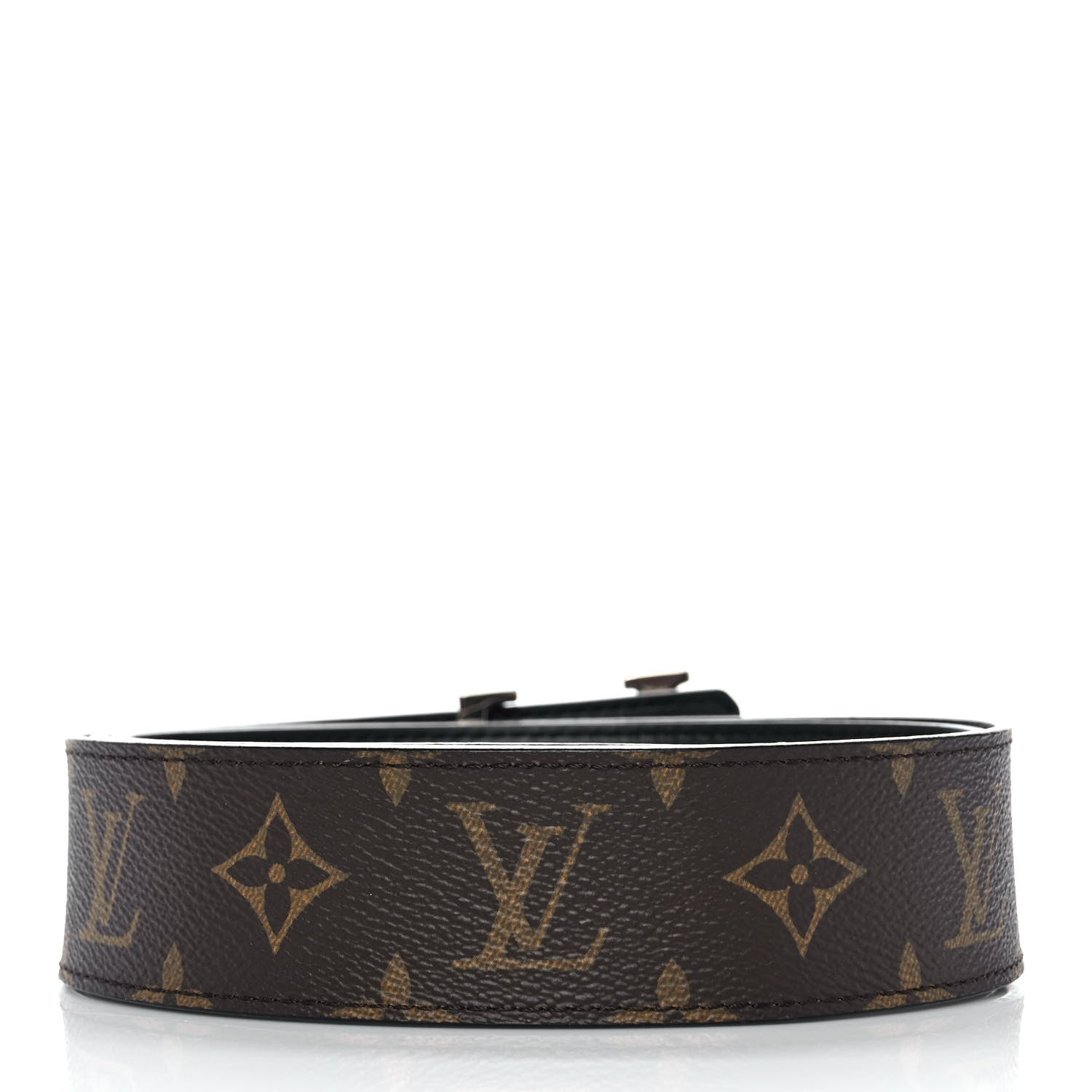 Louis Vuitton Monogram Calfskin 40mm LV Initiales Reversible Belt 100 40 Black 2 of 4