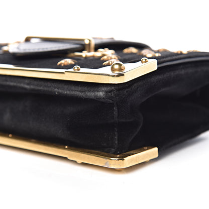 Prada Velvet Cahier Astrology Bag Black 9 of 13