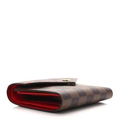 Louis Vuitton Damier Ebene Victorine Wallet Cherry 4 of 7