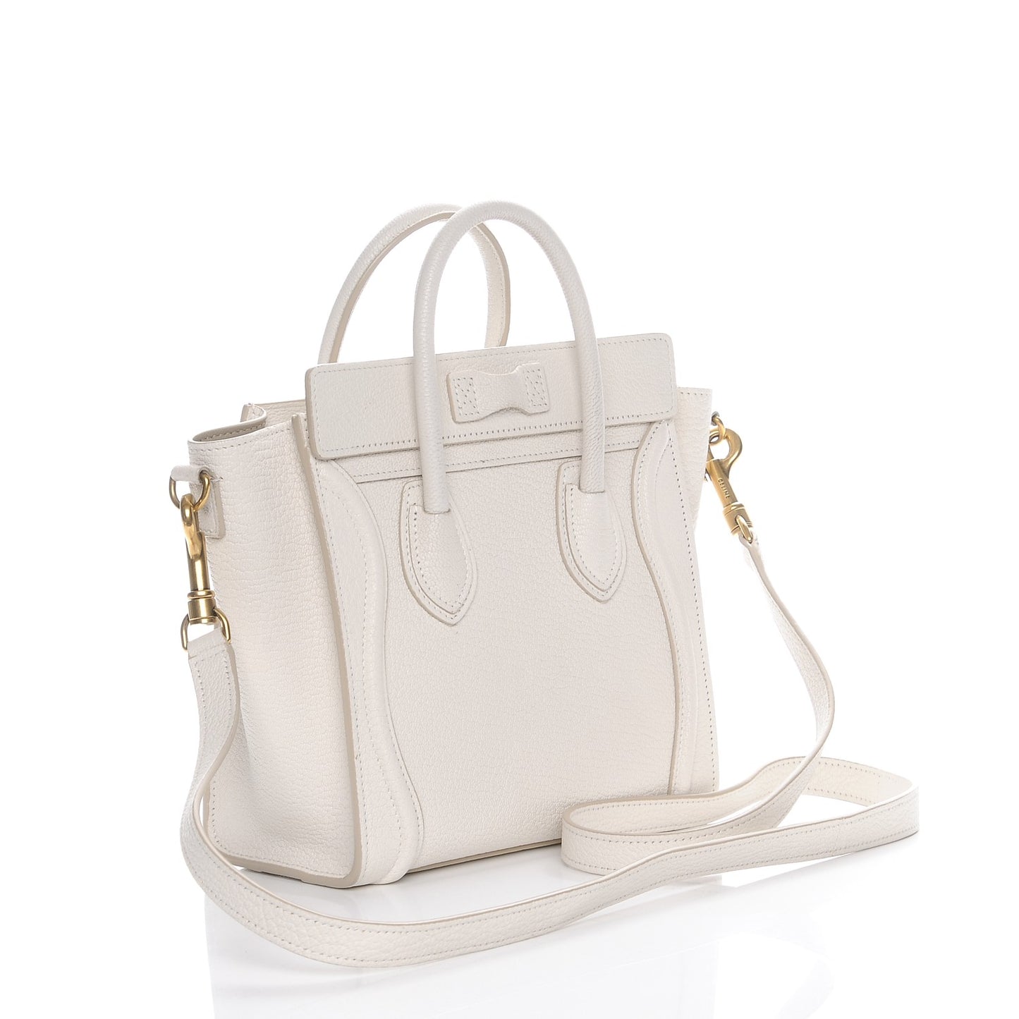 Goatskin Nano Luggage White