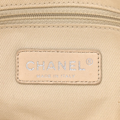 Chanel Glazed Goatskin Double Stitch Shoulder Bag Navy Blue 8 of 15