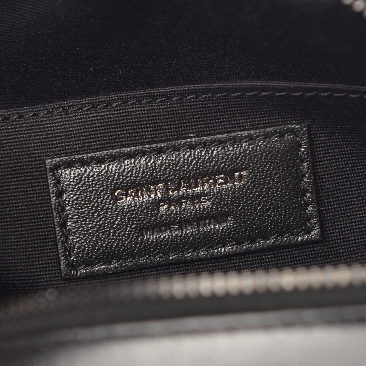 Saint Laurent Calfskin Matelasse Monogram Lou Camera Bag Black 6 of 11