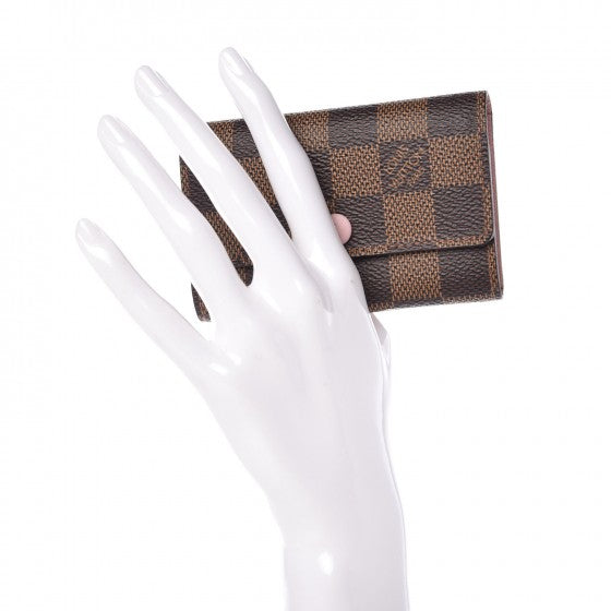 Louis Vuitton Damier Ebene Multicles 6 Key Holder Rose Ballerine 2 of 8