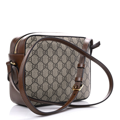 Gucci GG Supreme Monogram Small Horsebit 1955 Shoulder Bag Beige Brown Sugar 2 of 6