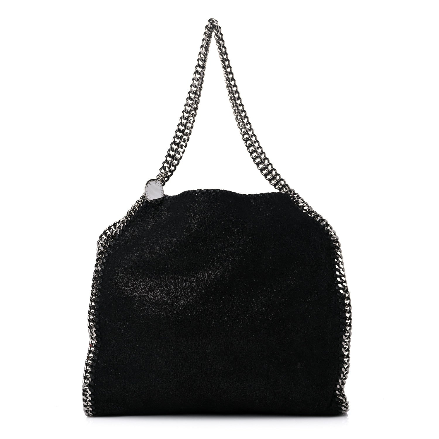 Stella McCartney Shaggy Deer Small Falabella Fold Over Tote Black 1 of 10