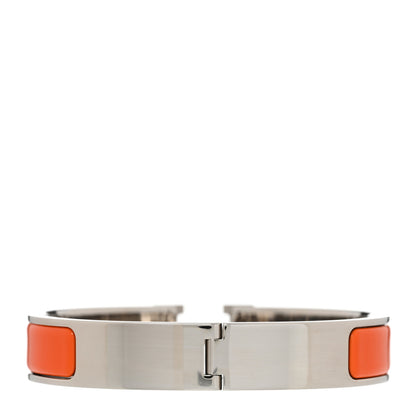 Hermes Enamel Narrow Clic Clac H Bracelet PM Orange 3 of 5