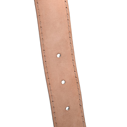Gucci Monogram Suede Sculpted GG Belt 90 36 Brown 5 of 5