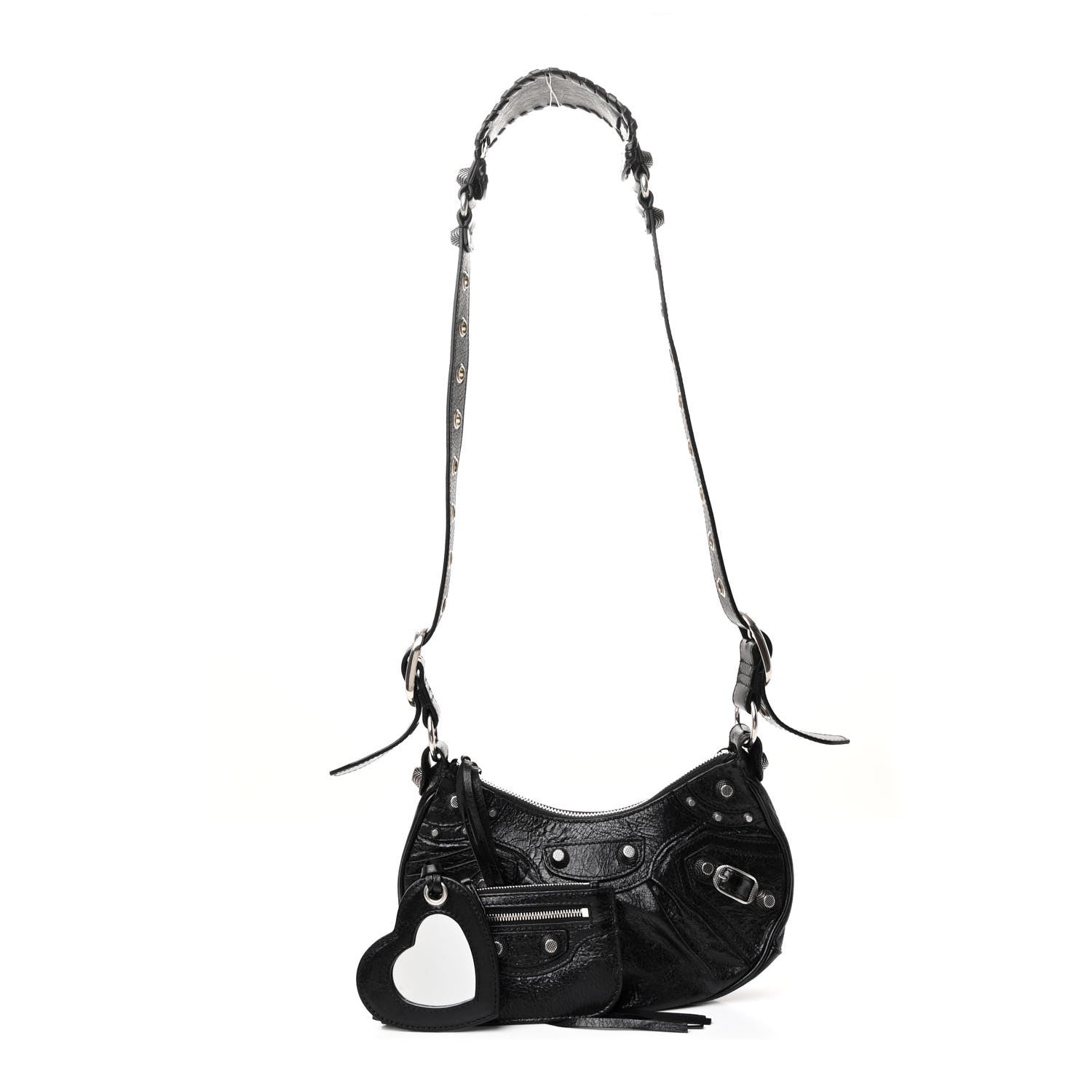Balenciaga Agneau Arena Le Cagole Shoulder Bag XS Black 3 of 12