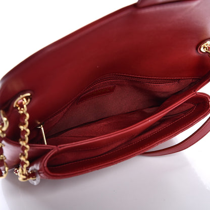 Chanel Lambskin Quilted Large CC Unchained Crossbody Red 6 of 10