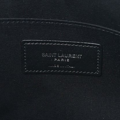 Saint Laurent Linen Canvas Rive Gauche Zipped Pouch Optic White 6 of 7