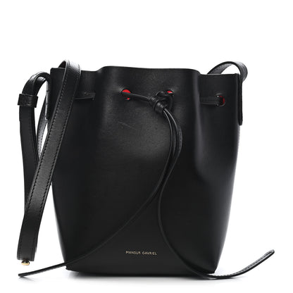 Mansur Gavriel Calfskin Mini Mini Bucket Bag Black Flamma 1 of 10