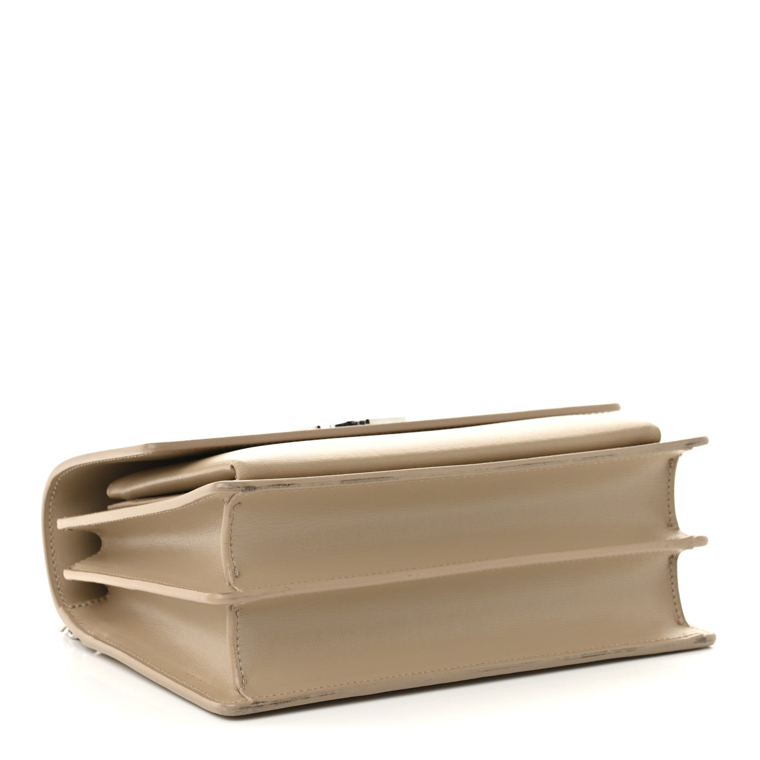 Saint Laurent Calfskin Medium Monogram Sunset Dark Beige 4 of 11