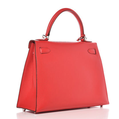 Hermes Epsom Kelly Sellier 28 Rouge Casaque 5 of 35