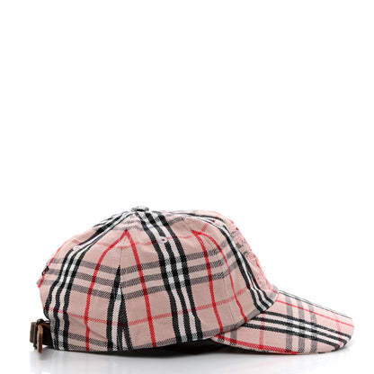 Burberry X SUPREME Cotton Vintage Check Monogram Baseball Hat Pink 5 of 11
