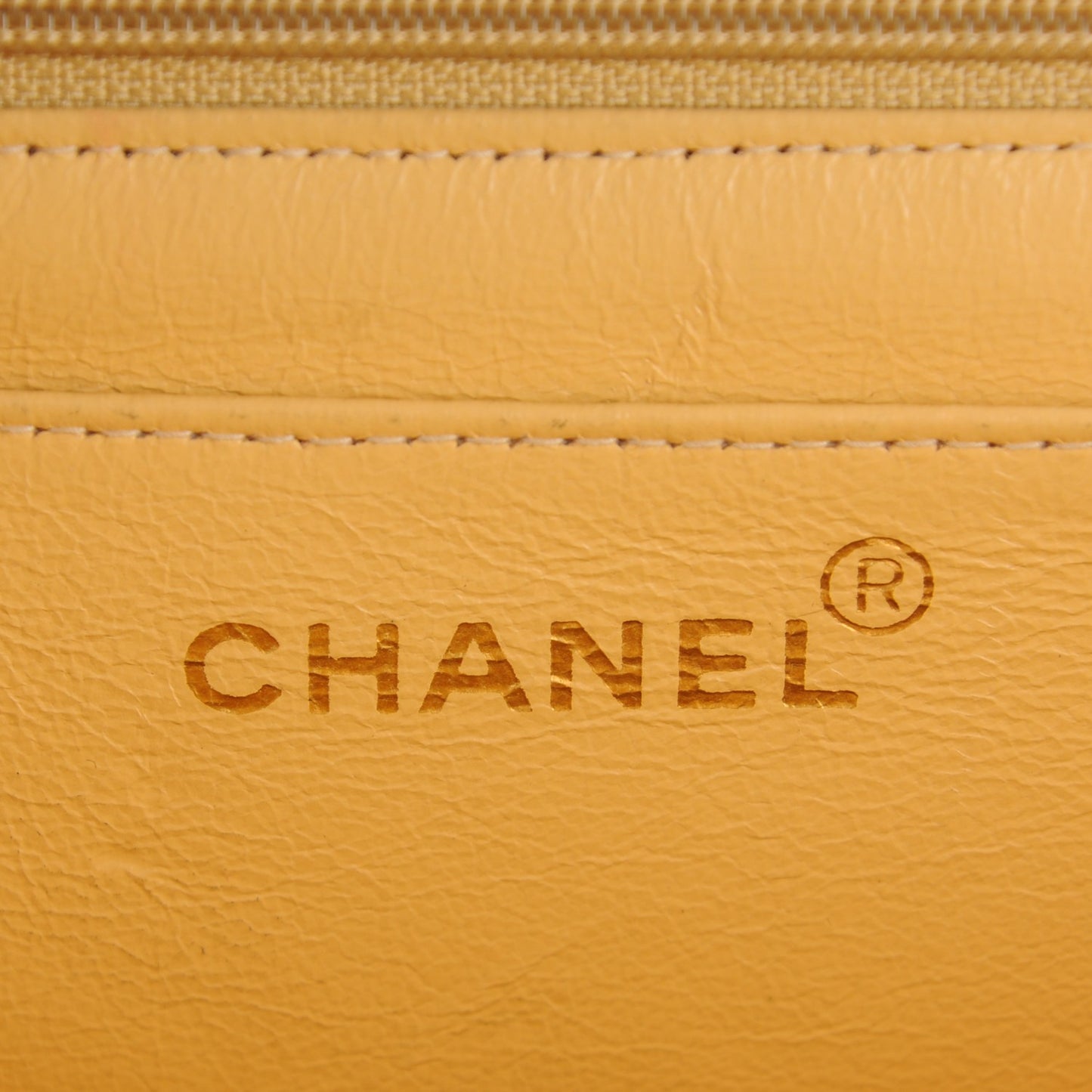 Calfskin Embossed XL Jumbo Flap Natural