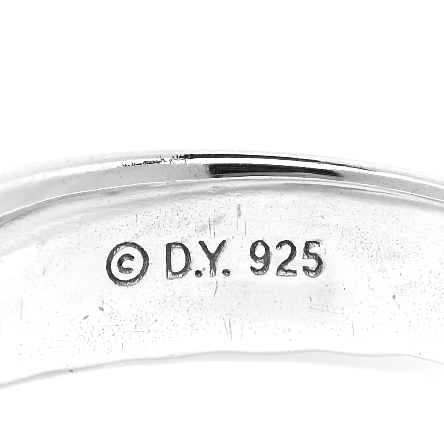 Sterling Silver Diamond 5mm Crossover Ring 54 7