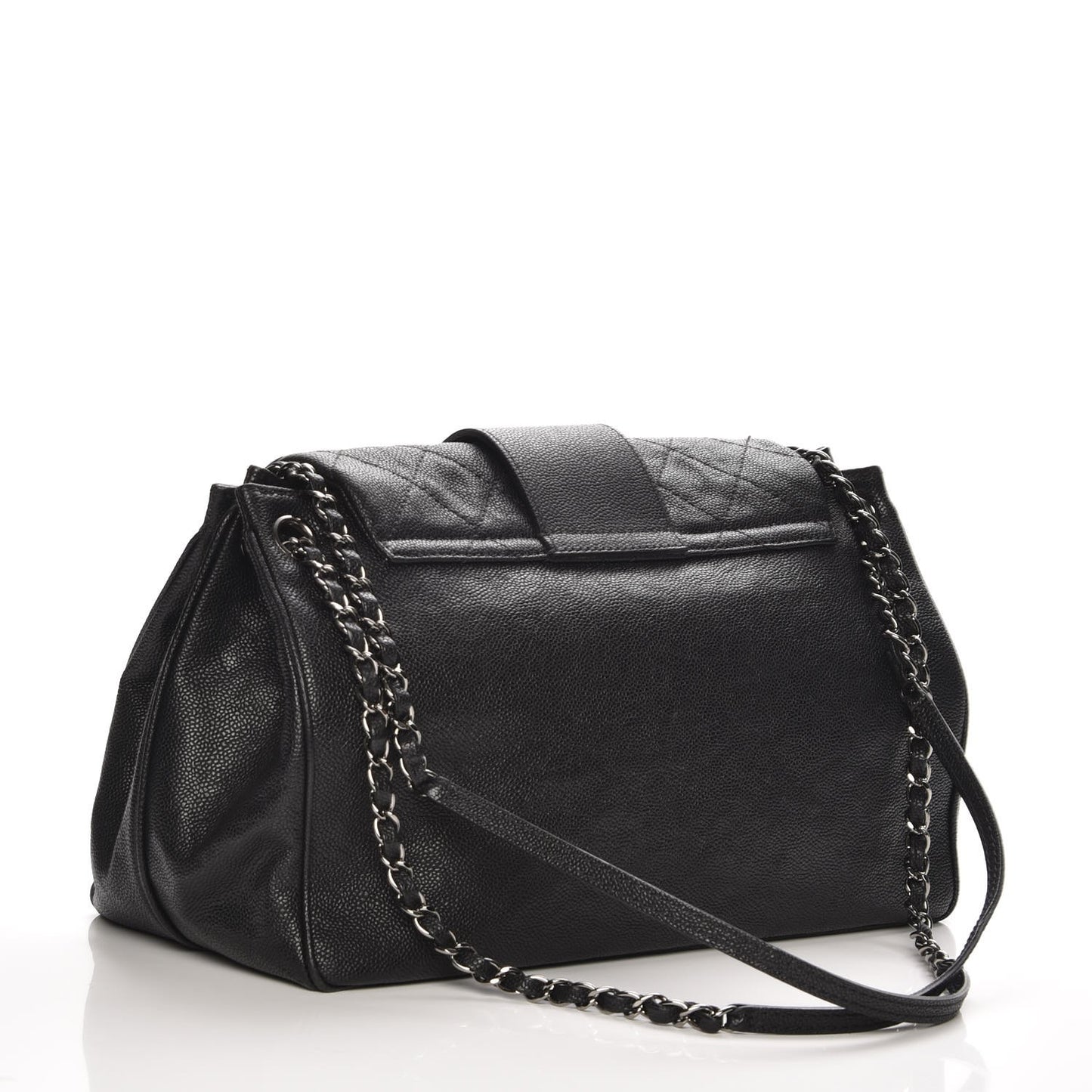 Caviar Mademoiselle Accordion Flap Black