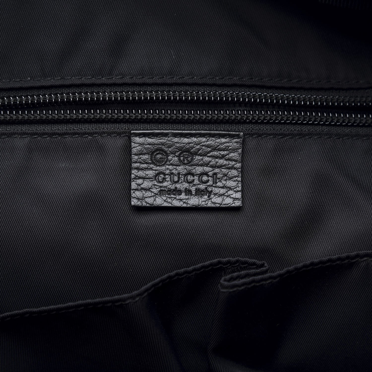 Gucci Nylon Monogram Medium Light Double Buckle Backpack Black 5 of 10
