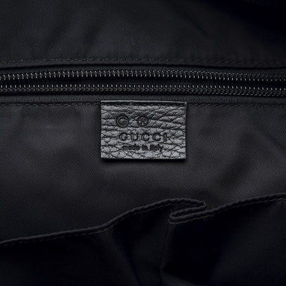 Gucci Nylon Monogram Medium Light Double Buckle Backpack Black 5 of 10