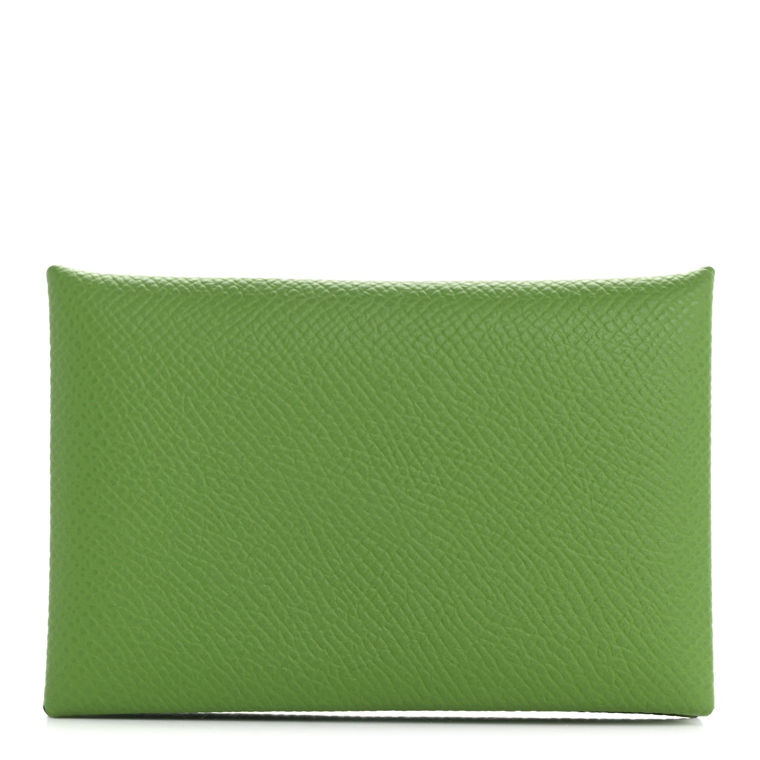 Hermes Epsom Verso Calvi Card Case Vert Yucca Celeste 1 of 8