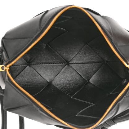 Bottega Veneta Lambskin Maxi Intrecciato Small Cassette Camera Bag Black 5 of 9