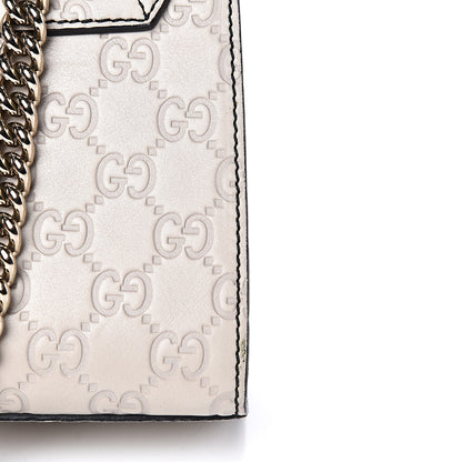 Gucci Guccissima Signature Medium Emily Chain Shoulder Bag Mystic White 9 of 17