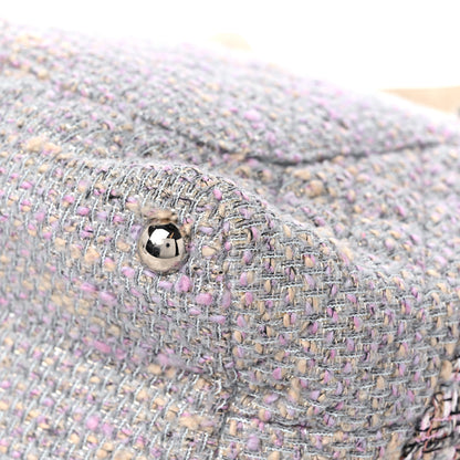 Chanel Tweed Quilted Cambon Tote Grey 11 of 13