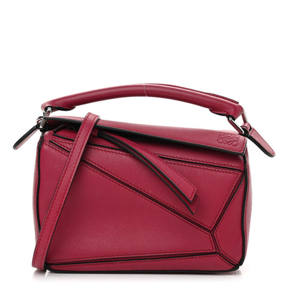 Loewe Calfskin Mini Puzzle Bag Raspberry 1 of 12