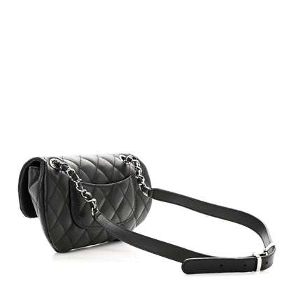 Chanel Calfskin Quilted CC Uniform Flap Belt Bag Black 3 of 11