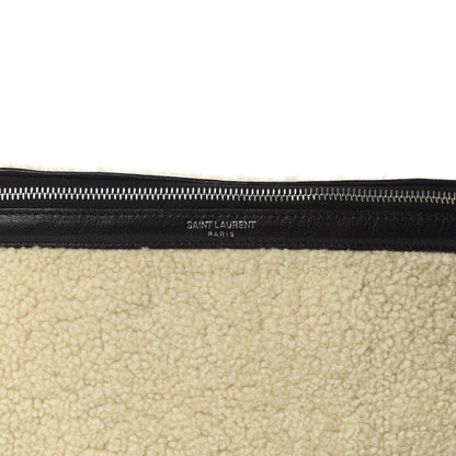 Saint Laurent Shearling Belt Bag Beige 10 of 10