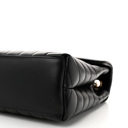 Saint Laurent Calfskin Y Quilted Monogram Medium Loulou Chain Satchel Black 10 of 11