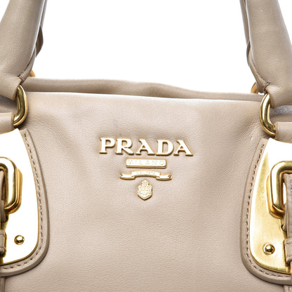 Prada Soft Calfskin Shopping Satchel Talco 11 of 11