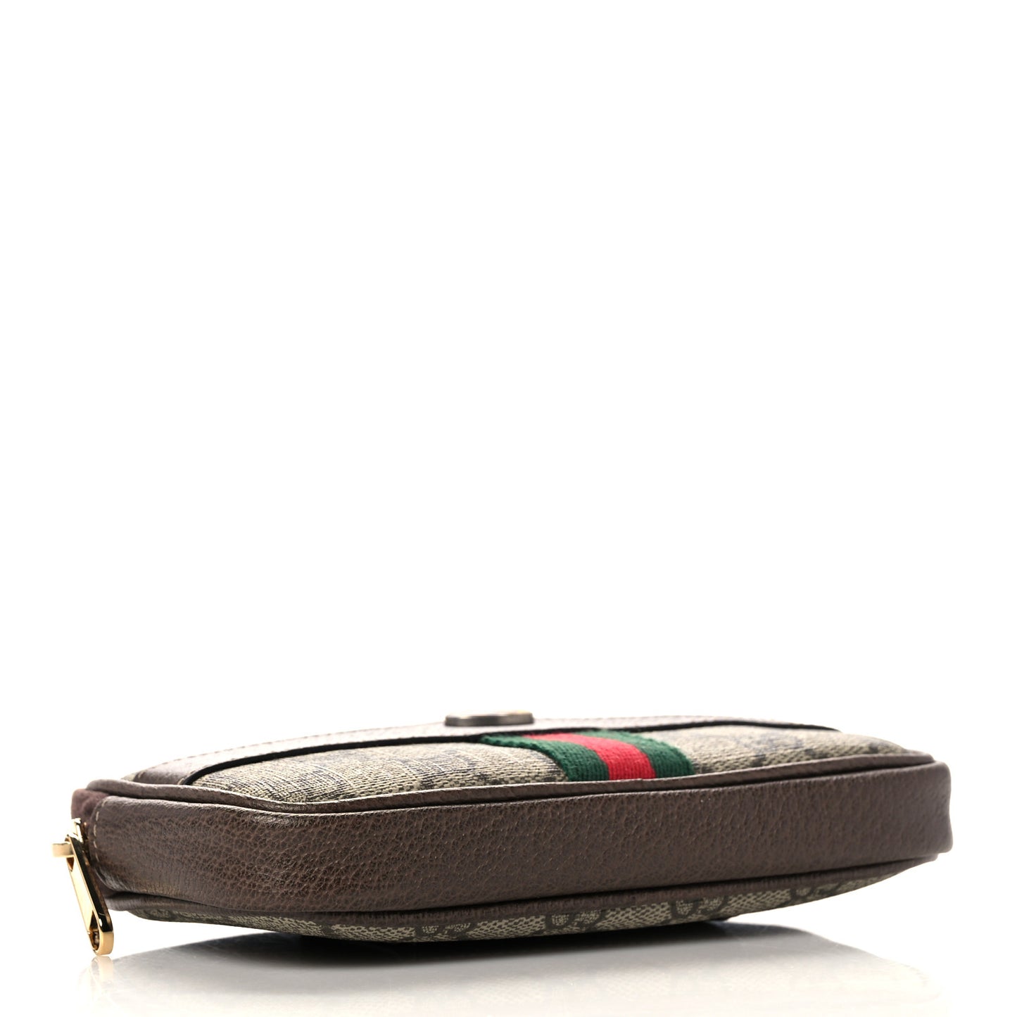 GG Supreme Monogram Ophidia Belted iPhone Case 85 34 Dark Brown
